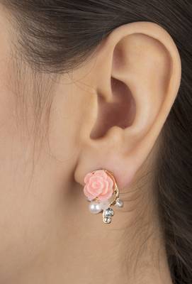 Crystal Rose Earrings 2