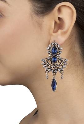 BLUE CRYSTAL danglers-dropsS 2