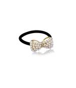 Golden Pearl Bow Hair Band