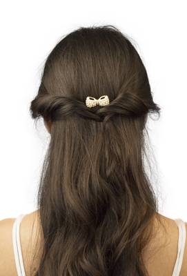 Golden Pearl Bow Hair Band 2