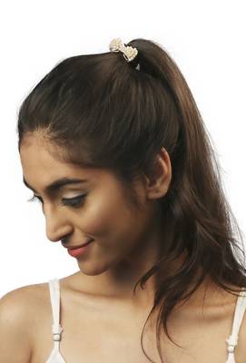 Golden Pearl Bow Hair Band 3