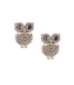 Crystal Owl Earrings