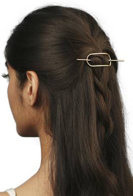 Golden Pin Hair Clip 2