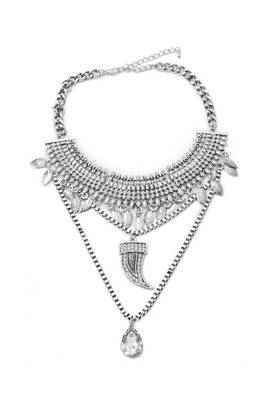 Layered Boho Chain Neckpiece 1