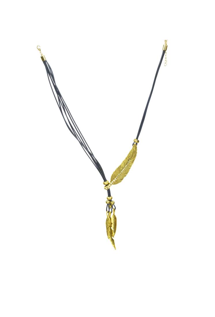 Golden Feather Necklace