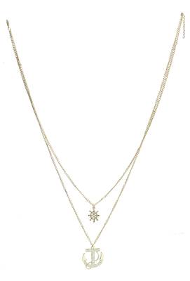 Sailors Dual Chain Golden Necklace 1
