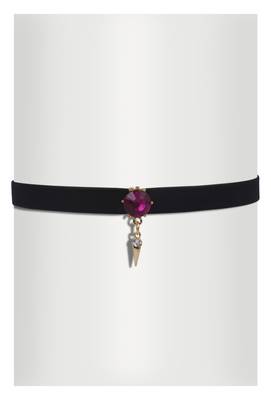 Gothic Ruby Pendant Choker 1