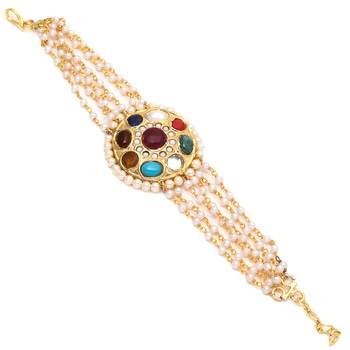 Multicolor Navratan Pearl Braclet 1