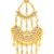 Pure Collection Gold Plated Kundan Ethnic Pakistani Jhumar Passa For Women