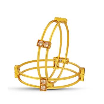Gold Plated Exclusive With Stone Bangle 1