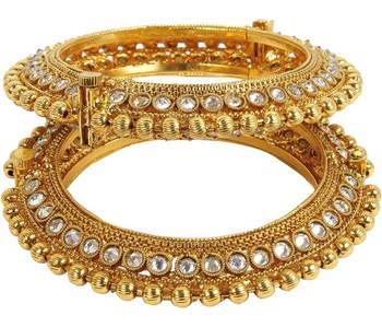 Gold Pearl Bangles And Bracelets 2