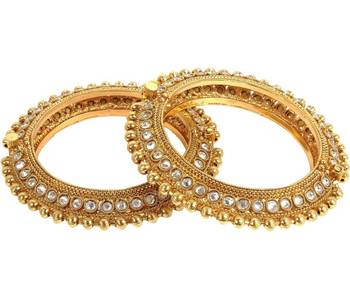 Gold Pearl Bangles And Bracelets 3