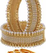 Multicolor pearl bangles-and-bracelets