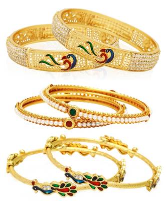 Multicolor pearl bangles-and-bracelets 1