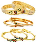 Multicolor pearl bangles-and-bracelets