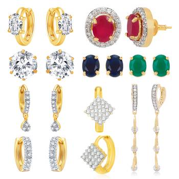 Multicolor cubic zirconia earrings 1