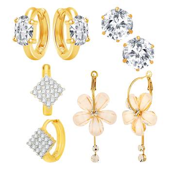 Multicolor cubic zirconia earrings 1