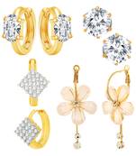 Multicolor cubic zirconia earrings