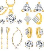 Multicolor cubic zirconia earrings