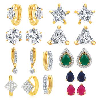 Multicolor cubic zirconia earrings 1