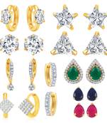 Multicolor cubic zirconia earrings