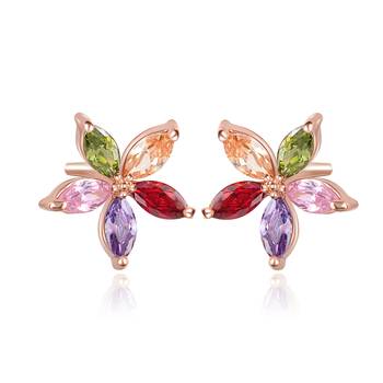 Multicolor cubic zirconia earrings 3