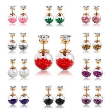 Multicolor cubic zirconia earrings 1