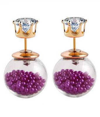 Multicolor cubic zirconia earrings 2