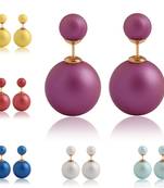 Multicolor cubic zirconia earrings