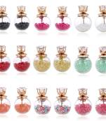 Multicolor cubic zirconia earrings