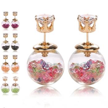 Multicolor cubic zirconia earrings 1