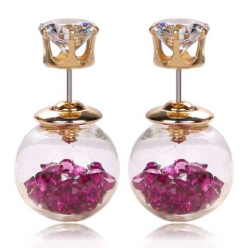 Multicolor cubic zirconia earrings 2