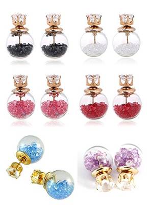 Multicolor cubic zirconia earrings 1