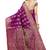 Pink woven banarasi saree with blouse