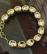 Gold Plated Kundan Bracelet