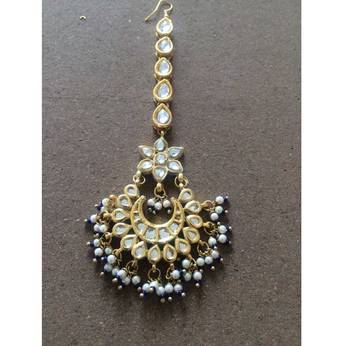 Kundan And Pearls Blue Shade Mantiikka 1