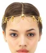 Kundan And Gold Chains Heavy Mathapatti