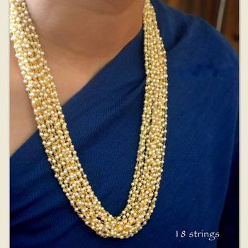 Pearl Beaded Multistrand Necklace 1