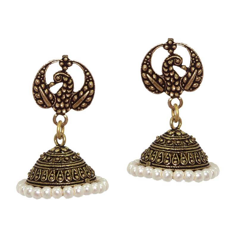Egal Theme Head With Gold Plated Jhumka Earrings For Women