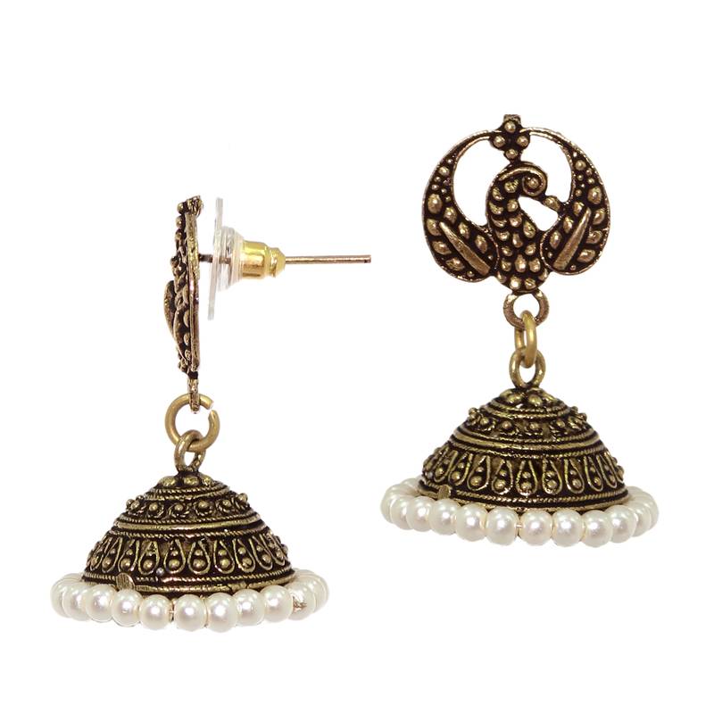 Egal Theme Head With Gold Plated Jhumka Earrings For Women