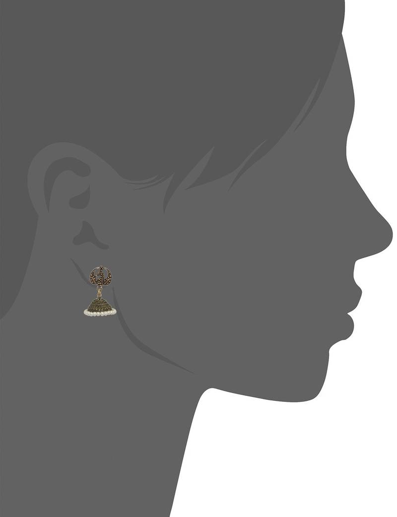Egal Theme Head With Gold Plated Jhumka Earrings For Women