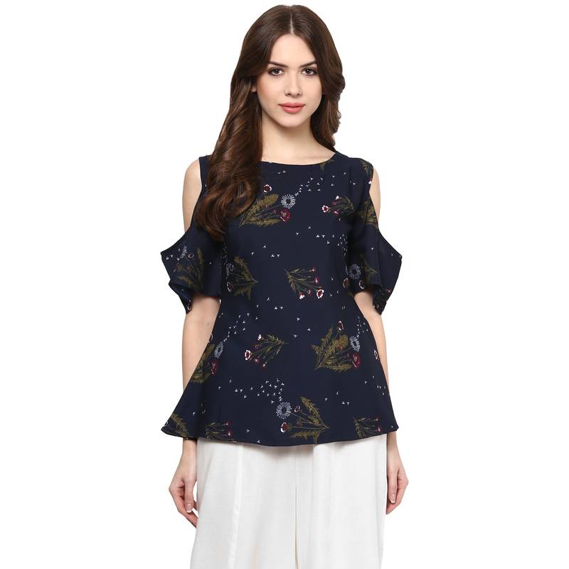 women's shoulder cut top