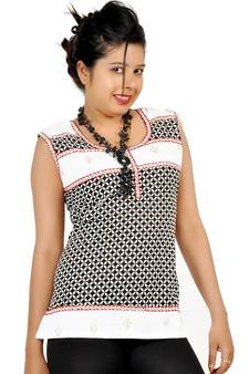 Exclusive Hand Block Design Black Cotton Kurti