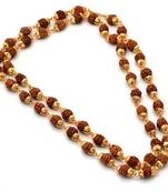 Gold plated rudraksh mala