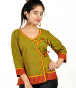 Ethnic Hand Block Bootie Print Pure Cotton Top