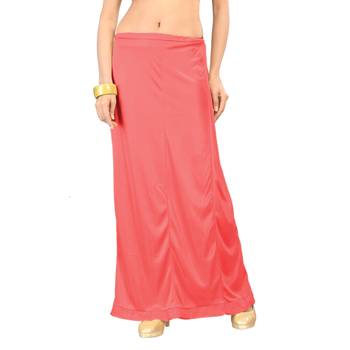 Peach plain satin petticoats 1