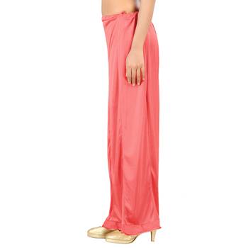 Peach plain satin petticoats 3