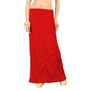 Ziya Red Pure Satin Petticoat 1