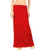 Ziya Red Pure Satin Petticoat