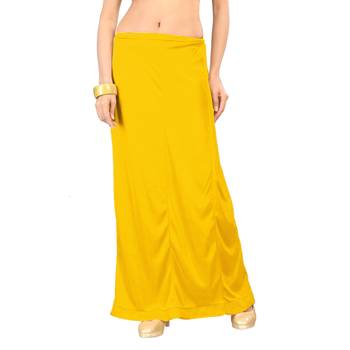 Ziya Yellow Pure Satin Petticoat 1
